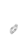 Ti Sento Cubic Zirconia Double Wave Ring, Silver Size 58