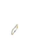 Ti Sento Cubic Zirconia Wave Ring, Gold