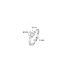 Ti Sento Solitaire Ring, Silver