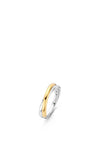 Ti Sento Twisted Ring, Silver & Gold