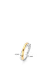 Ti Sento Twisted Ring, Silver & Gold