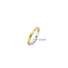 Ti Sento Two-Tone Ring, Silver & Gold