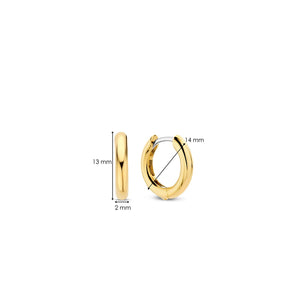 Ti Sento Mini Huggie Hoops, Gold