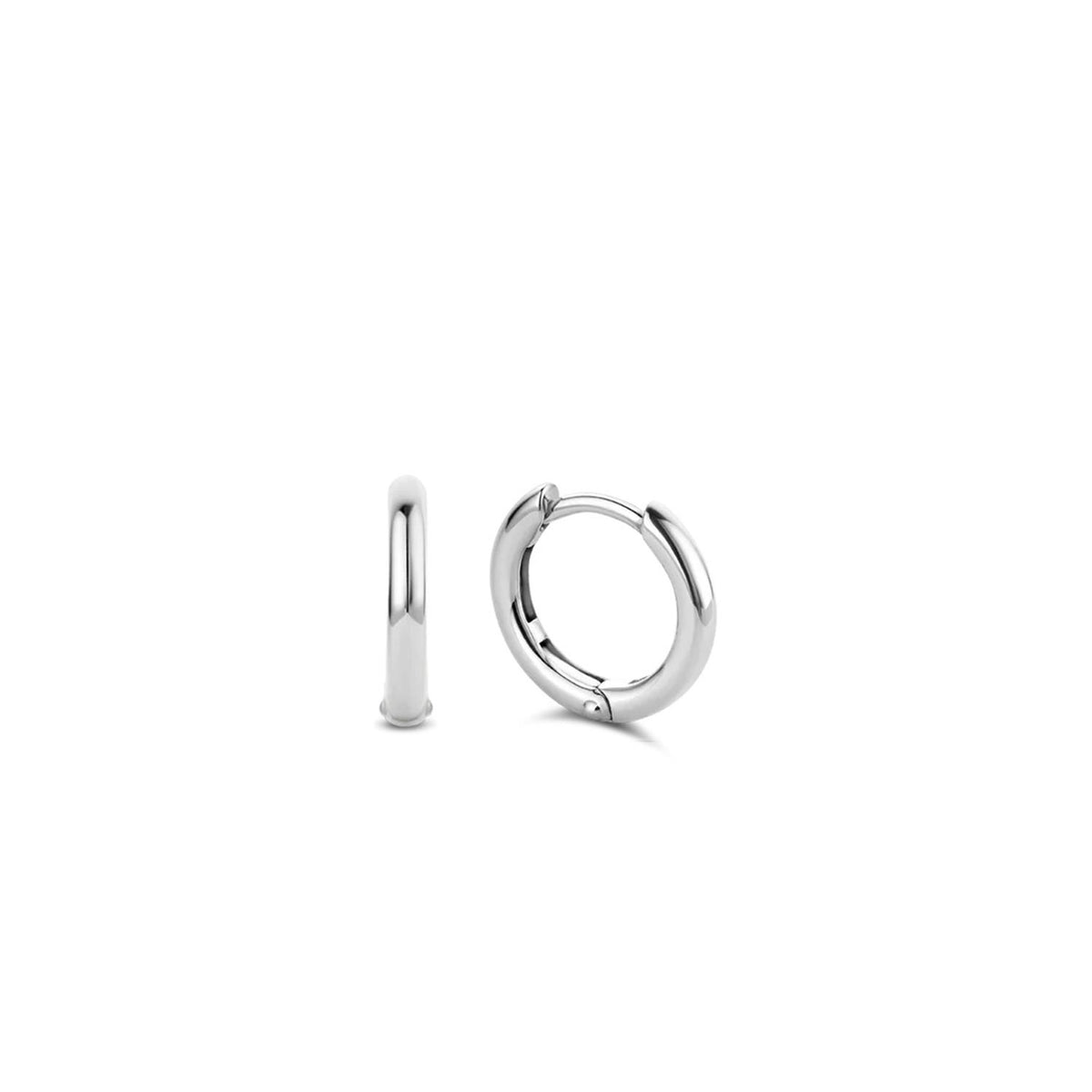 Ti Sento Mini Huggie Hoops, Silver