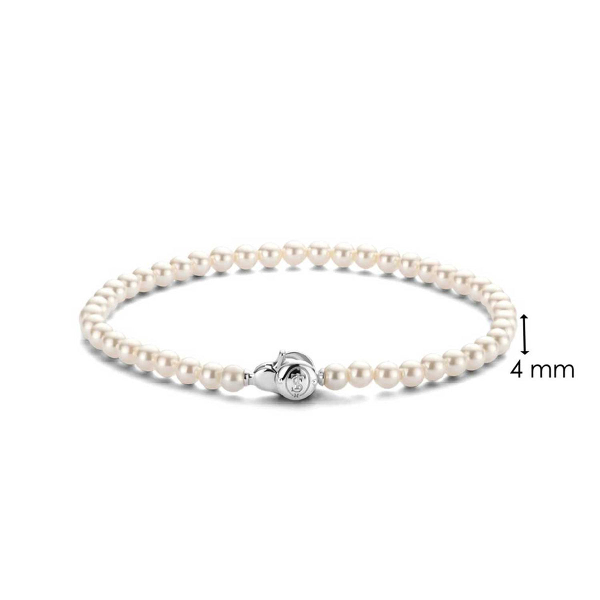 Ti Sento Mini Pearl Bracelet, Silver