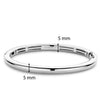 Ti Sento Minimalist Bangle, Silver