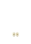 Ti Sento Mother of Pearl & Golden Star Stud Earrings, Gold