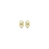 Ti Sento Mother of Pearl & Golden Star Stud Earrings, Gold