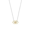 Ti Sento Mother of Pearl & Nude Stone Geometrical Necklace, Silver