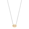 Ti Sento Nude Stone Necklace, Silver & Gold