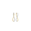 Ti Sento Open Loop CZ Drop Earrings, Gold