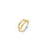 Ti Sento Open Oval Ring, Gold