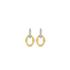 Ti Sento Oval Drop Earrings, Gold & Silver