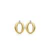Ti Sento Oval Earrings, Gold