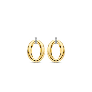 Ti Sento Oval Earrings, Gold