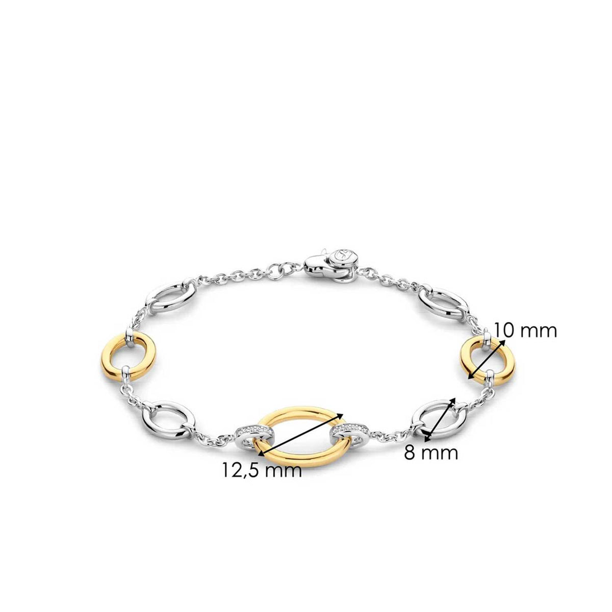 Ti Sento Oval Link Bracelet, Silver