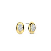 Ti Sento Oval Sparkle Earrings, Gold