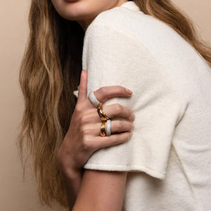 Ti Sento Chunky Ring, Gold
