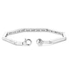 Ti Sento Pavé Hexagonal Bracelet, Silver