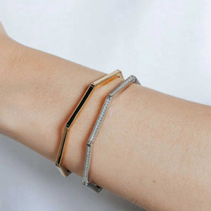 Ti Sento Pavé Hexagonal Bracelet, Silver