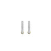Ti Sento Pavé Oval Hoop Earrings, Silver