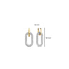 Ti Sento Pavé Link Drop Earrings, Silver