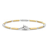 Ti Sento Pavé Two-Tone Link Bracelet, Gold & Silver