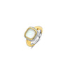 Ti Sento Pearl Cushion CZ Ring, Silver
