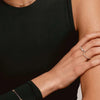 Ti Sento Pearl Centre Pavé CZ Ring, Silver & Gold