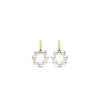Ti Sento Pearl Circle Huggie Earrings, Gold