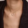 Ti Sento Pearl Circle Pendant Necklace, Silver
