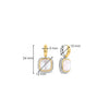 Ti Sento Pearl Cushion Drop Earrings, Gold