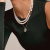 Ti Sento Pearl Golden Star Necklace, Gold & Silver
