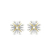 Ti Sento Pearl Golden Star Stud Earrings, Gold & Silver