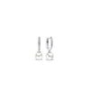 Ti Sento Pearl Hoop Earrings, Silver