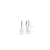 Ti Sento Pearl Hoop Earrings, Silver