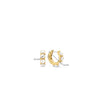 Ti Sento Pearl Huggie Hoops, Gold