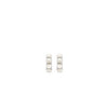 Ti Sento Pearl Huggie Hoops, Silver