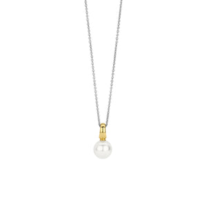 Ti Sento Pearl Pendant Necklace, Gold