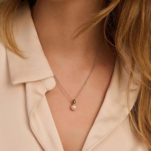 Ti Sento Pearl Pendant Necklace, Gold