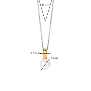 Ti Sento Pearl Pendant Necklace, Gold
