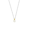 Ti Sento Pearl Pendant Necklace, Silver & Gold