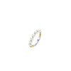 Ti Sento Pearl Row Ring, Gold Size 56