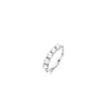 Ti Sento Pearl Row Ring, Silver