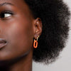 Ti Sento Puffy Quilted Earrings, Gold