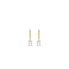 Ti Sento Rectangle CZ Charm Earrings, Gold