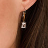 Ti Sento Rectangle CZ Charm Earrings, Gold