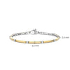 Ti Sento Rectangular Zirconia Bangle, Gold