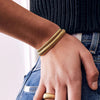 Ti Sento Ribbed Structure Bangle, Gold
