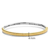 Ti Sento Ribbed Structure Bangle, Gold